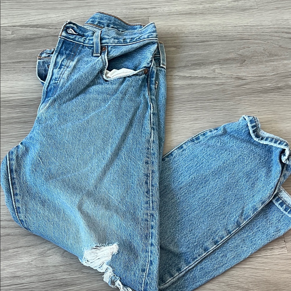 Levi's Light Blue Straight Leg Jeans
